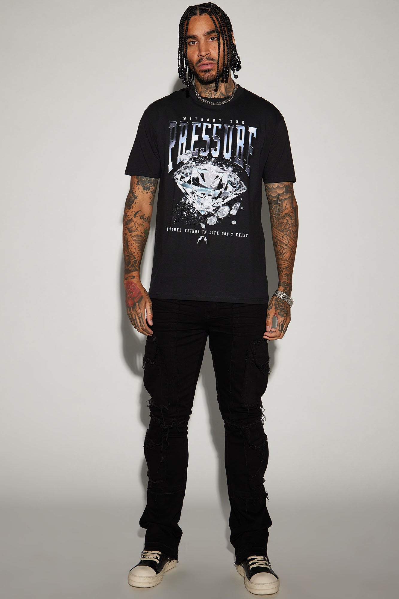 Pressure Makes Diamonds Short Sleeve Tee - Black