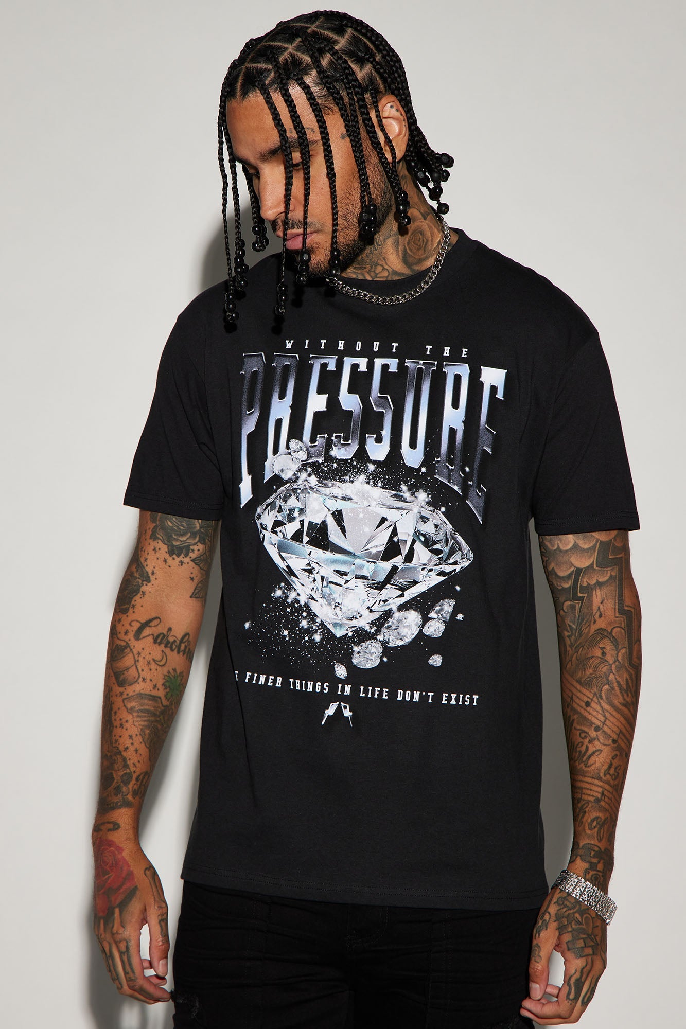 Pressure Makes Diamonds Short Sleeve Tee - Black