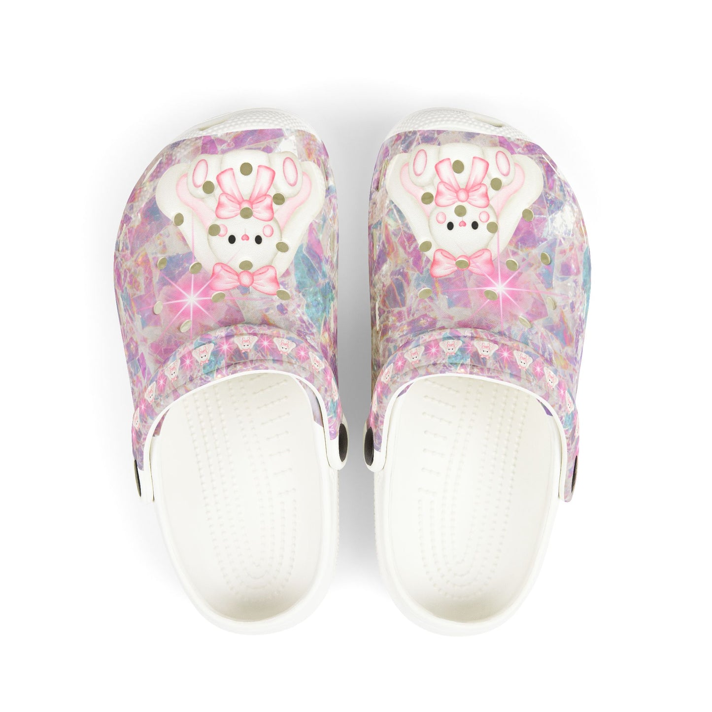 Cute Bunny Kid's EVA Foam Clogs (AOP) | Made to Order