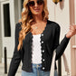 Button Up Long Sleeve Cardigan