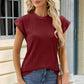 Round Neck Cap Sleeve T-Shirt