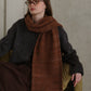 Striped Detail Knit Scarf