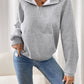 Perfee Half Zip Long Sleeve Hoodie