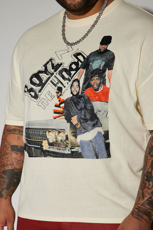 Boyz N The Hood Lowrider Oversized Short Sleeve Tee - Off White