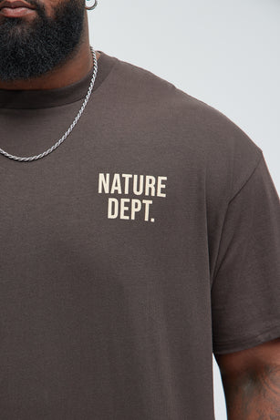 Nature Dept. Short Sleeve Tee - Brown