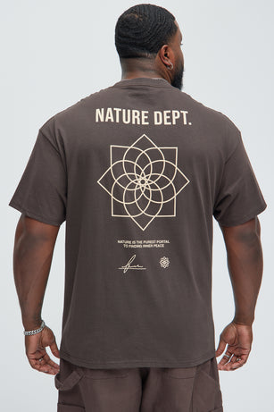 Nature Dept. Short Sleeve Tee - Brown