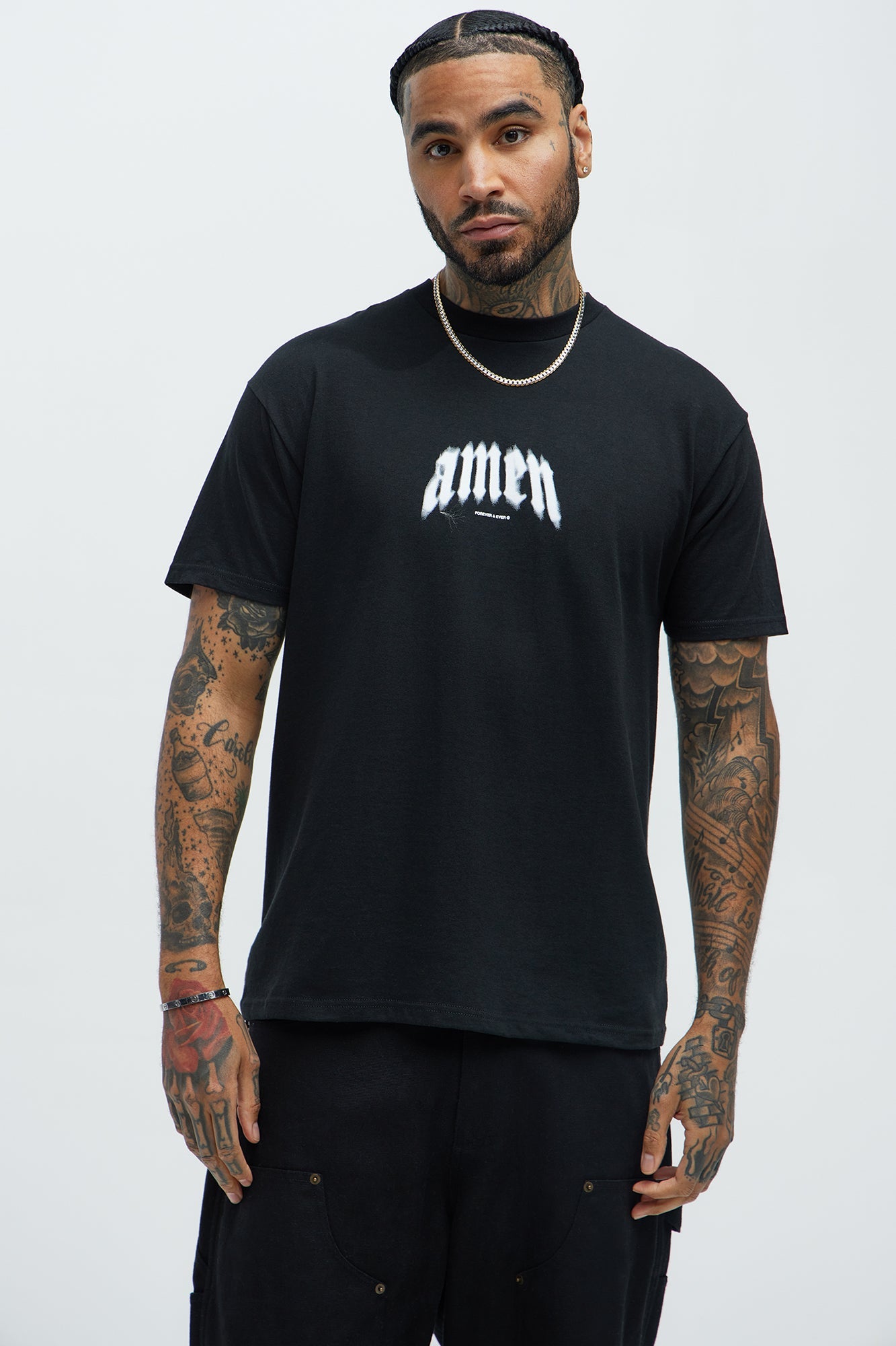 Amen Forever Short Sleeve Tee - Black
