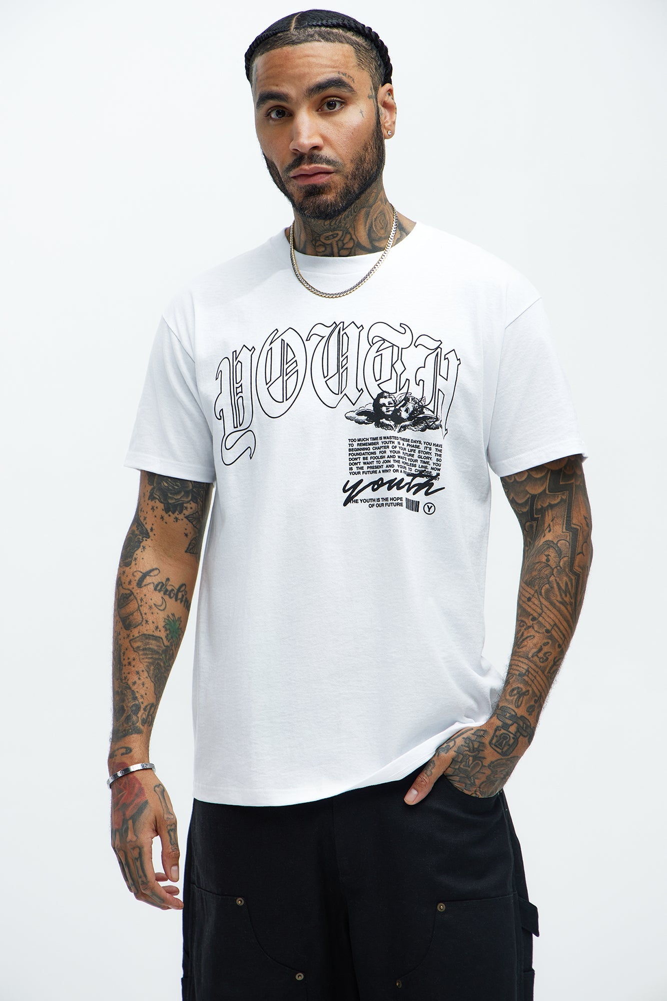 Youth Is The Hope Short Sleeve Tee - White