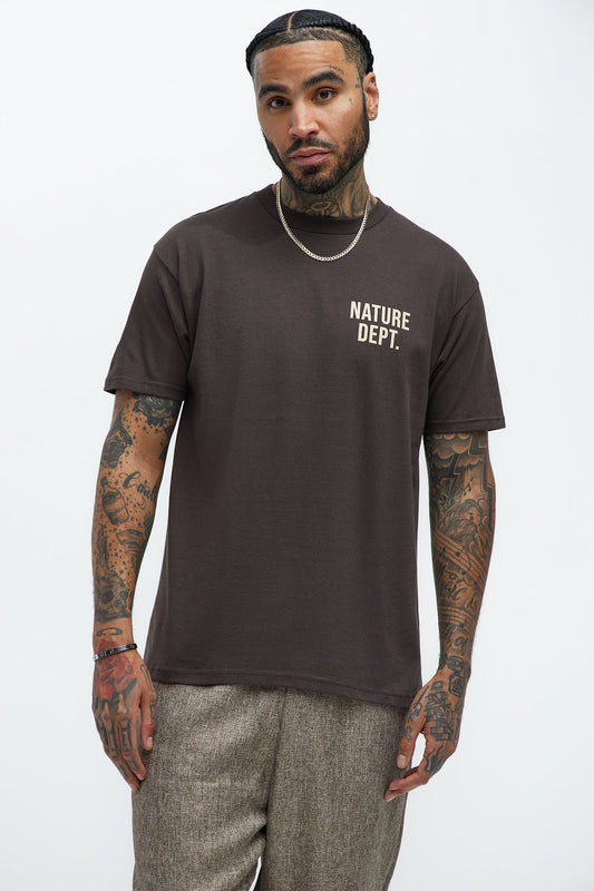 Nature Dept. Short Sleeve Tee - Brown