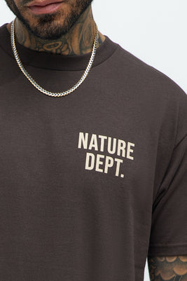 Nature Dept. Short Sleeve Tee - Brown
