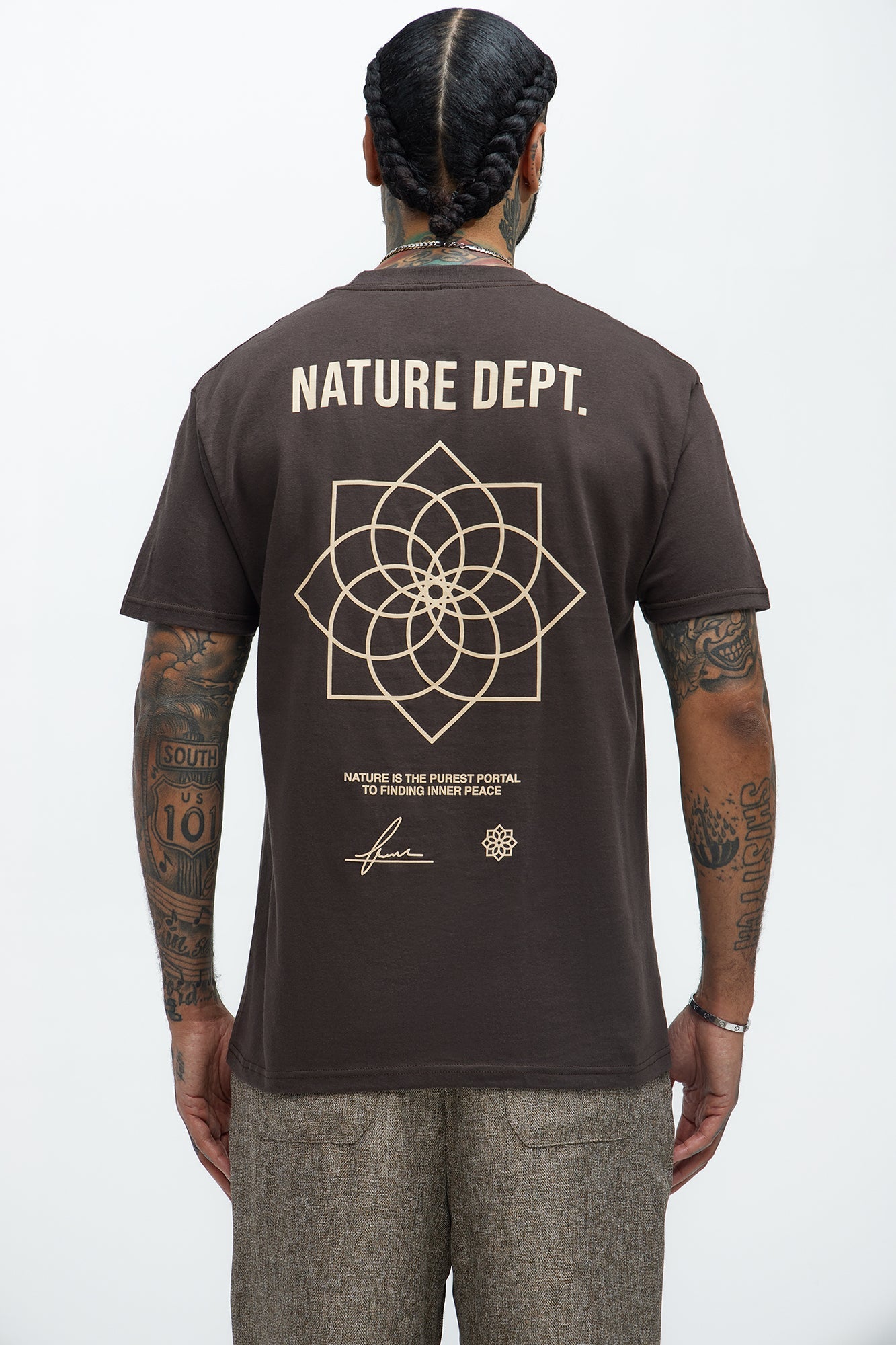 Nature Dept. Short Sleeve Tee - Brown