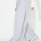 Elastic Waist Wide Leg Pants with Pockets
