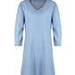 Full Size V-Neck Half Sleeve Mini Dress