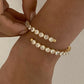 Stainless Steel Inlaid Zircon Bracelet