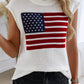 Devine US Flag Round Neck Sweater Vest