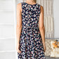 Heimish Full Size Leopard V-Neck Ruffled Tank Dress
