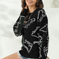 Dinosaur Print Pullover Sweater