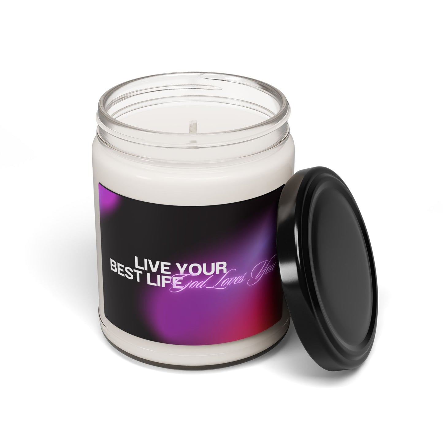 Live Your Best Life, God Loves You Scented Soy Candle, 9oz | Made to Order