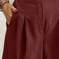 High Waist Shorts with Pockets