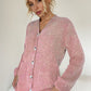 Pocketed V-Neck Button Up Cardigan