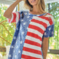 BiBi American Flag Theme Short Sleeve T-Shirt - Brand BiBi