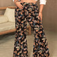 Plus Size Wide Leg Printed Pants