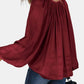 Ruched Tie Neck Balloon Sleeve Blouse