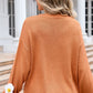 Flower Round Neck Long Sleeve Sweater