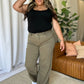 RFM Full Size High Rise Garment Dye Wide Leg  Jeans