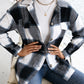 Plaid Button Up Long Sleeve Shacket