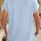 Textured Round Neck Short Sleeve Top