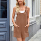 Lovelet Knotted Wide Strap Scoop Neck Overalls