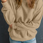 Round Neck Dropped Shoulder Sweatshirt