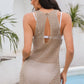 Cutout Wide Strap Cover-Up