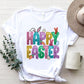 HAPPY EASTER Round Neck Short Sleeve T-Shirt