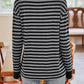 Striped Round Neck Long Sleeve T-Shirt