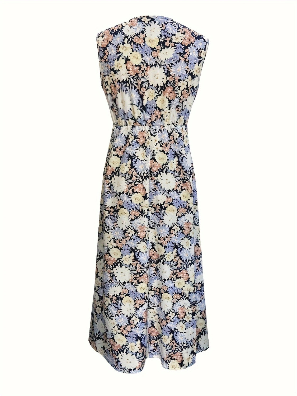 Mia Savannah Floral Sleeveless Midi Dress