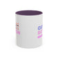 Cute Button Click Here Accent Coffee Mug (11, 15oz) | Made to Order