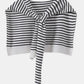 Striped Contrast Knit Wrap