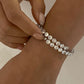 Stainless Steel Inlaid Zircon Bracelet