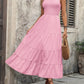 FULL SIZE Smocked Scoop Neck Sleeveless Tank Dress
