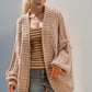 Double Take Full Size Open Front Long Sleeve Cardigan