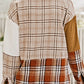 Plaid Button Up Long Sleeve Shacket