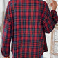 Perfee Plaid Button Up Long Sleeve Shirt