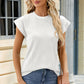 Round Neck Cap Sleeve T-Shirt