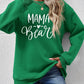 Letter Graphic Round Neck Long Sleeve Sweatshirt