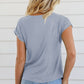 Cowl Neck Short Sleeve T-Shirt