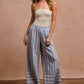 BiBi Striped Wide Leg Pants with Pockets - Brand BiBi
