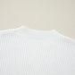 Heart Sequin Round Neck Long Sleeve Sweater