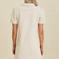 Double Take Full Size Texture Short Sleeve Dress